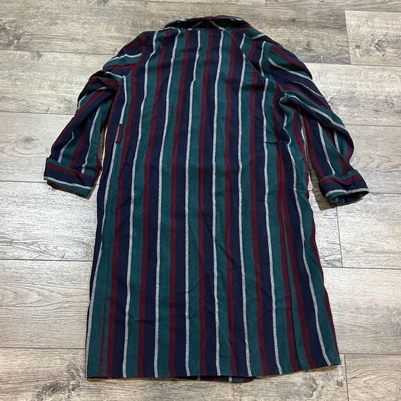Vintage 60s Pendleton Wool Robe Striped Made in USA 60s Blanket Coat Men's Large - Picture 4 of 6